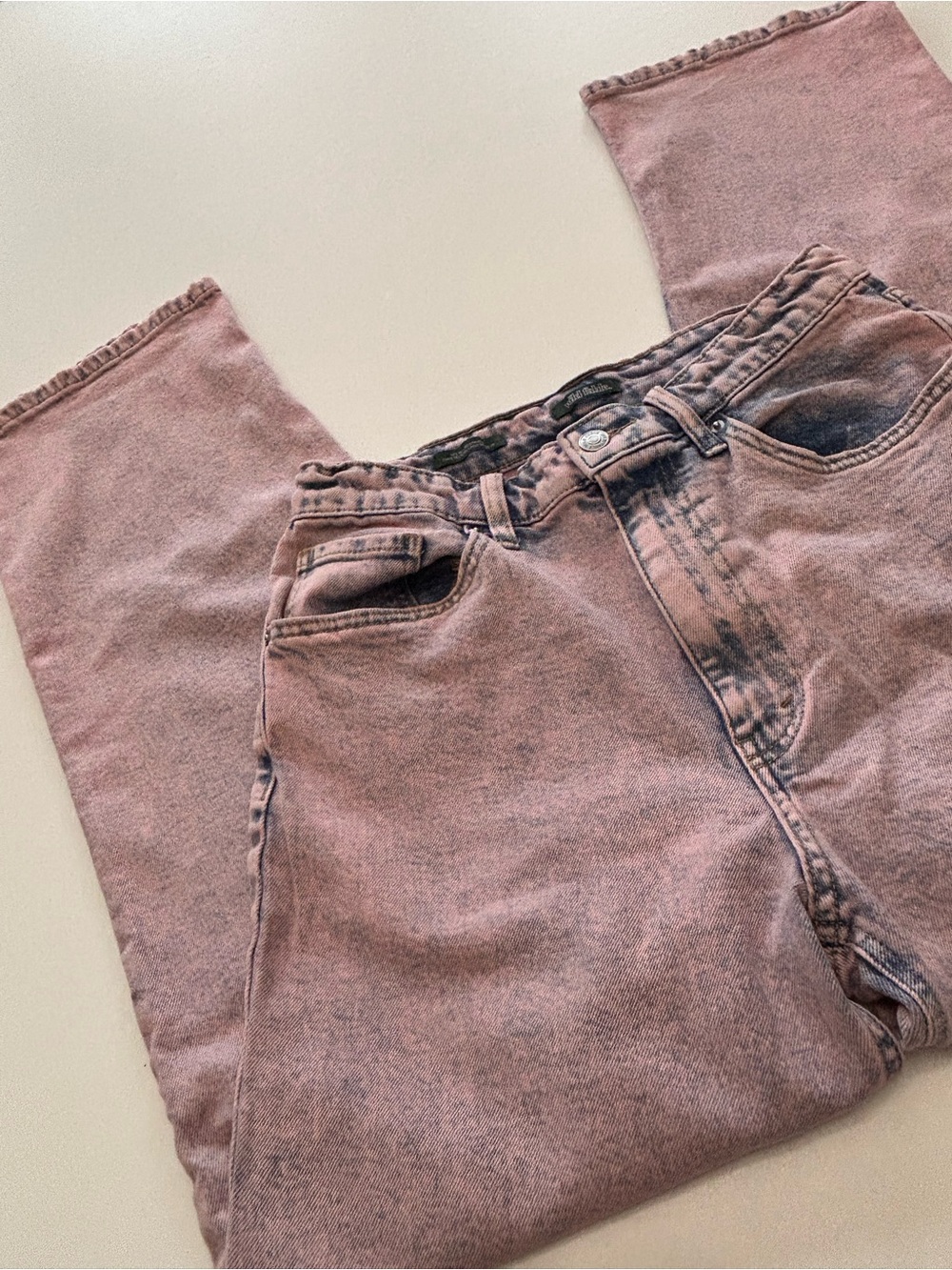 Wild Fable Pink Washed 90’s Relaxed Straight Jeans Womens Size 8